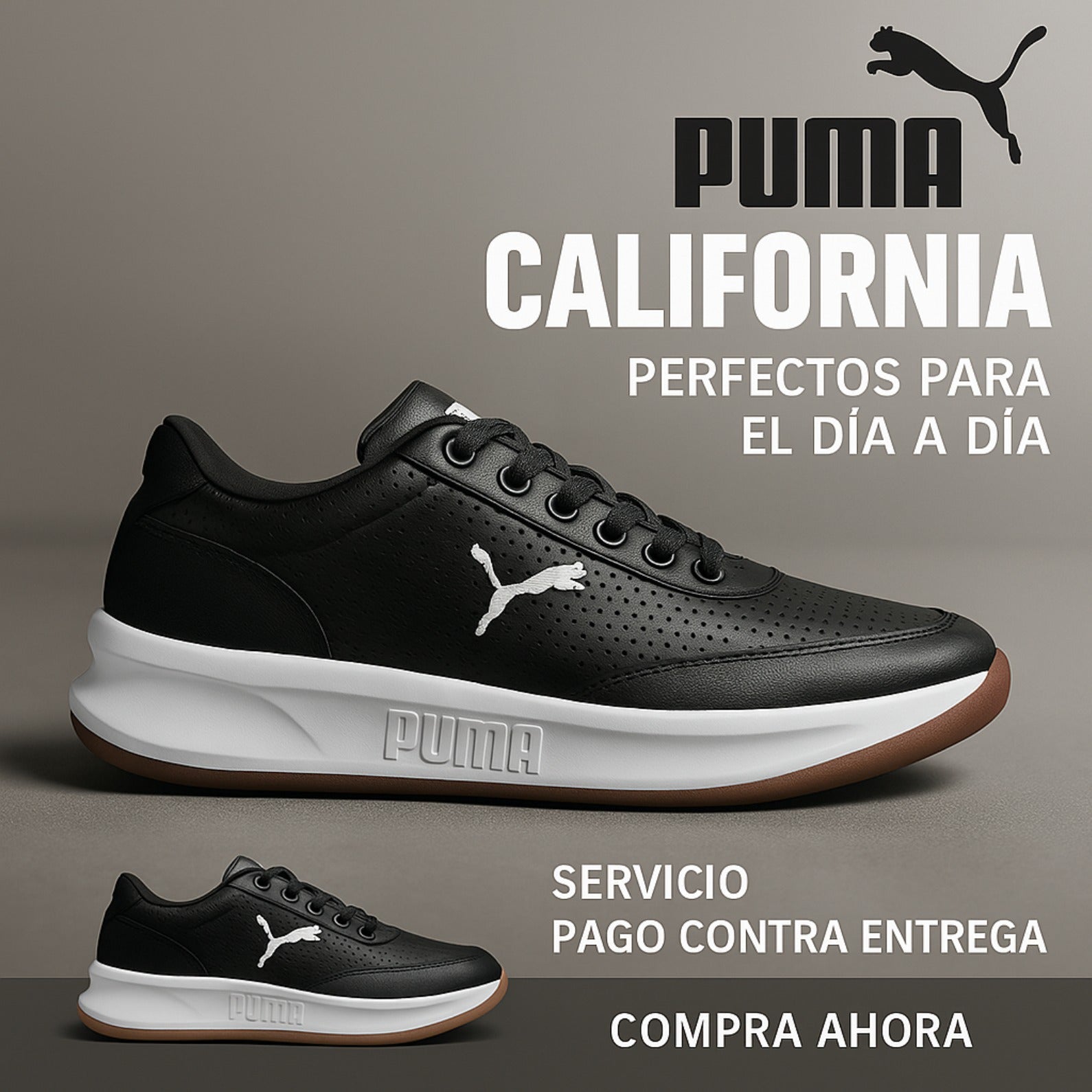 PUMA CALIFORNIA - BLANCO y NEGRO
